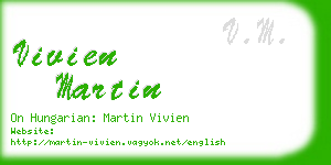 vivien martin business card